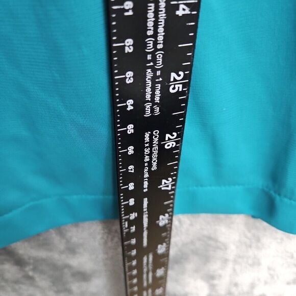 Vanity Fair Women's Sz 3X Green Pajama Top Nylon short sleeve USA - Picture 3 of 9